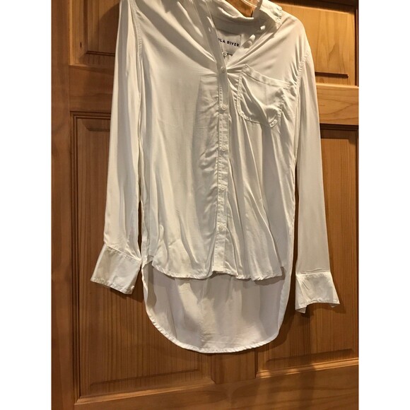 Lola river white button down blouse - Picture 3 of 4